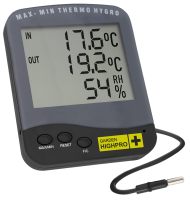 Garden HighPro Premium | Thermometer + Hygrometer | 2 Messpunkte | Großes Display