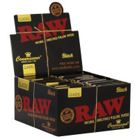 Raw Black | Connoisseur Slim + Filtertips | 24er Box