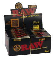 Raw Filtertips Black | Ungebleicht | 50er Display